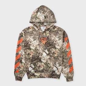L/AB c/o Off-White Camo Printed Diag Hoodie camouflage