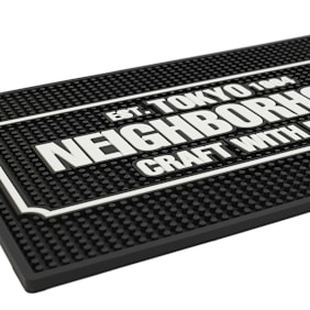 Neighborhood Logo Bar Mat Schwarz