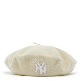 New Era Wool Beret New York Yankees beige