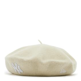 New Era Wool Beret New York Yankees beige