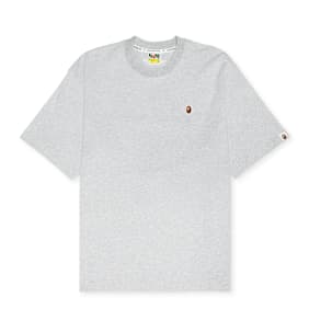 A Bathing Ape One Point Relaxed Fit Tee grey