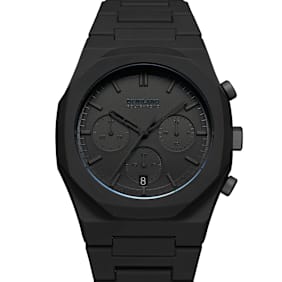 D1 Milano Polychrono Shadow Watch 40.5mm noir