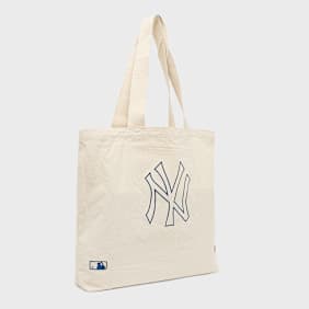 New Era MLB Light Canvas Tote Bag New York Yankees Beige
