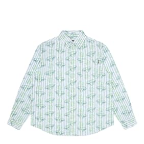 Billionaire Boys Club&nbsp; Glow In The Dark Diamonds & Dollars Striped Shirt bleu