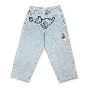 ICECREAM Running Puppy Patch Triple Scoop Denim Pant blau