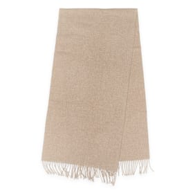 Acne Studios Fringe Wool Scarf Beige