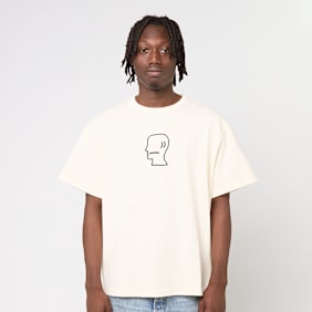 Brain Dead Heavyweight 3D Embroidery Logohead T-Shirt beige