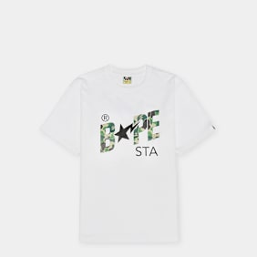 A Bathing Ape ABC Camo Bape Sta Logo Tee M white