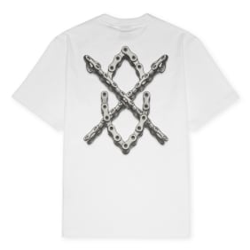 Daily Paper Chain Shield T-Shirt weiß