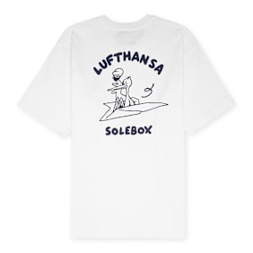 solebox x Lufthansa T-Shirt Paperplane weiß