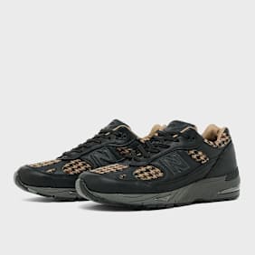 New Balance 991 V1 Made in UK Tweed Luxe Leather (M991HT1) zwart