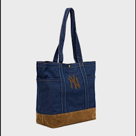 New Era MLB New York Yankees Suede Denim Tote blau