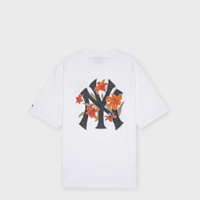 New Era MLB Floral Os Tee New York Yankees wit