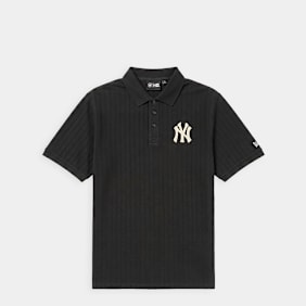 New Era MLB Rib Polo Shirt New York Yankees grijs