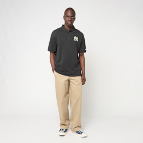 New Era MLB Rib Polo Shirt New York Yankees grijs
