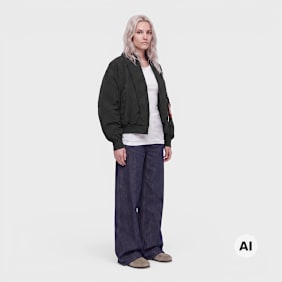 New Era x Alpha Industries Wmns Jacket Neyyan schwarz