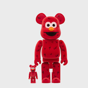 Medicom&nbsp; Bearbrick Elmo Flocky Ver. 400% & 100% multicolore