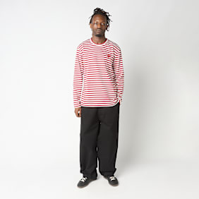 Comme des Garcons Play Longsleeve Shirt Red Heart rot