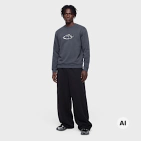 Oakley Animatronic Frog Crewneck gris