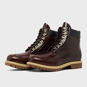 Timberland Premium 6 Inch Lace Up Waterproof Boot Brogue Full Grain Braun