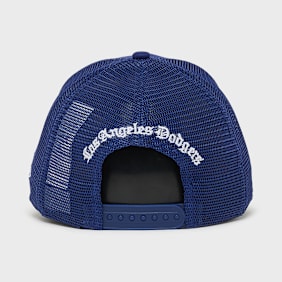 New Era MLB Script LA Dodgers 9FORTY A-Frame Trucker Cap bleu