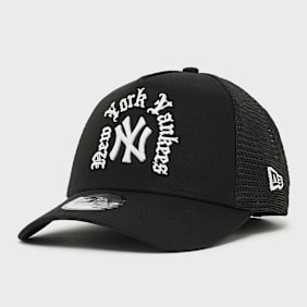 New Era MLB Script New York Yankees 9FORTY A-Frame Trucker Cap noir