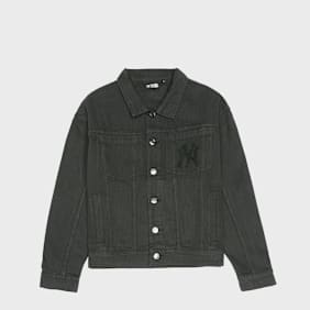 New Era MLB Stripe Denim Jacket New York Yankees zwart