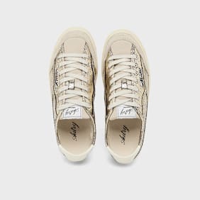 Autry Wmns Windscape Low Cracked Laminated Leather doré