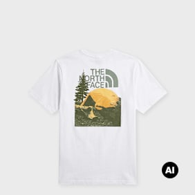 The North Face&nbsp; Pitch A Tent Relaxed Tee blanc