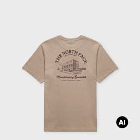 The North Face&nbsp; Outdoor Graphic Relaxed Short-Sleeve T-Shirt beige