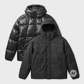 The North Face DryVent Reversible Down Jacket Schwarz