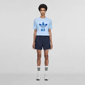 adidas Originals x Wales Bonner Pinstripe Short Blau