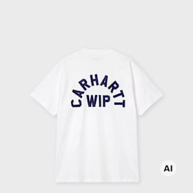 Carhartt WIP S/S Arch Script T-Shirt wit