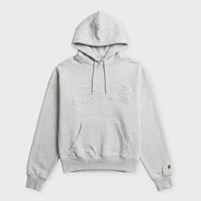 ICECREAM Applique Running Dog Popover Hood Grau