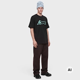 ICECREAM Running Dog T-Shirt noir