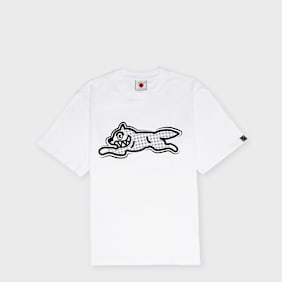 ICECREAM Half Tone Running Dog T-Shirt Weiß