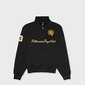 Billionaire Boys Club Script Panelled Quarter Zip Sweatshirt black