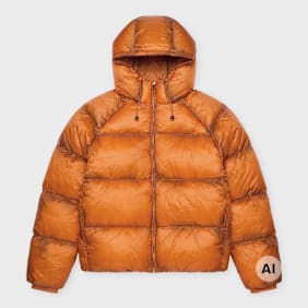 Daily Paper Raglan Sleeve Dias Puffer Jacket oranje