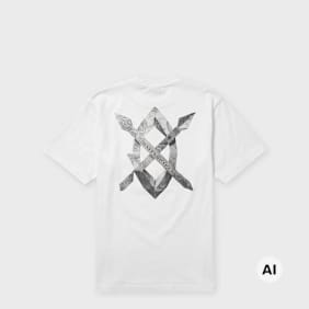 Daily Paper&nbsp; Origami Shield T-Shirt blanc