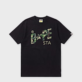 A Bathing Ape ABC Camo Bape Sta Tee black x green zwart