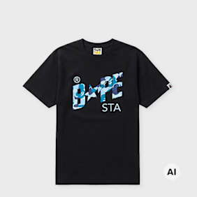 A Bathing Ape ABC Camo Bape Sta Tee zwart