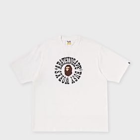 A Bathing Ape Busy Works Logo Relaxed Fit Tee white