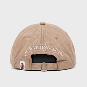 A Bathing Ape Ape Head One Point Panel Cap beige