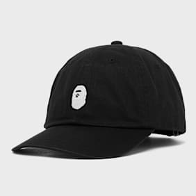 A Bathing Ape Ape Head One Point Panel Cap zwart