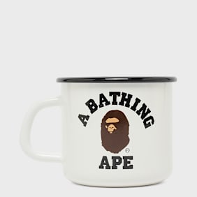 A Bathing Ape Enamel Mug weiß