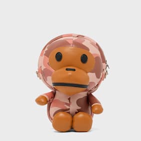 A Bathing Ape 1st Camo Baby Milo PU Shoulder Bag rosa