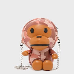 A Bathing Ape 1st Camo Baby Milo PU Shoulder Bag rose