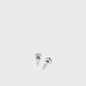 TwoJeys Stone Stud Starline Earring silver