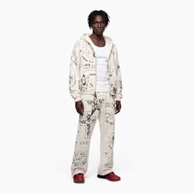 HELLSTAR Grafitti Zip Up beige