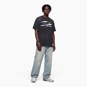 HELLSTAR Cursive Logo T-Shirt grey